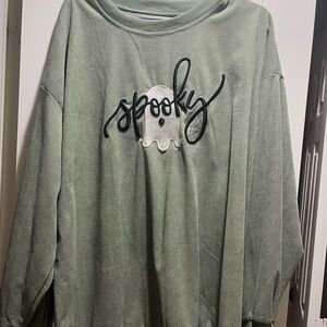 Green 'Spooky' Sweatshirt